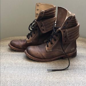 Bed Stu light brown hand crafted leather boots